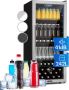 Klarstein Mini Kühlschrank met Glastür Mini Kühlschrank voor Zimmer Getränkekühlschrank Klein met Verstellbaren Ablagen Kleiner Kühlschrank 242 Liter Indoor Outdoor Kühlschrank Leise – geschikt voor thuisfitness en sportschoolgebruik duurzame co - Thumbnail 1