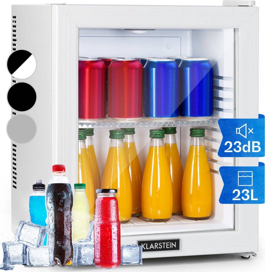 Klarstein Brooklyn 24 White mini-koelkast Barmodel koelkast 24 liter 3 koelstanden Wit