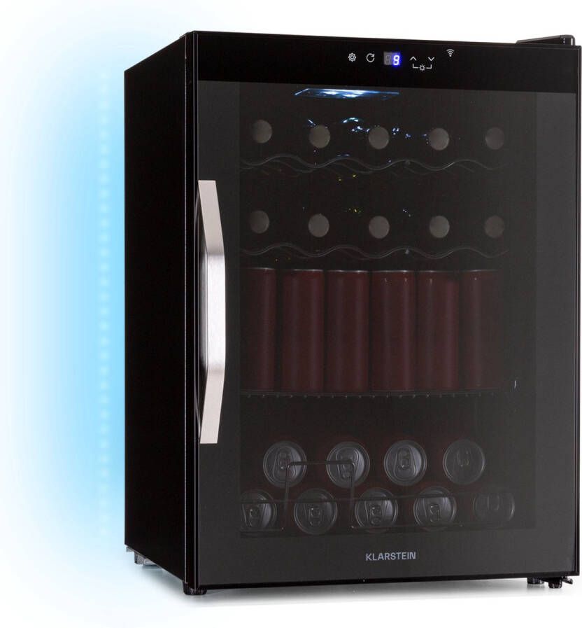 Klarstein Coachella 60 Smart koelkast wifi led 3 schappen achtergrondverlichting EEK E