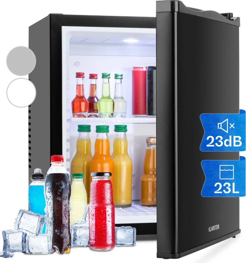 Klarstein MKS-10 Mini koelkast 24 liter Barmodel koelkast ultra-compacte afmetingen 23 dB - Foto 1