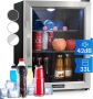 Klarstein Mini Kühlschrank met Glastür Mini Kühlschrank voor Zimmer Getränkekühlschrank Klein met Verstellbaren Ablagen Kleiner Kühlschrank 33 Liter Indoor Outdoor Kühlschrank Leise – geschikt voor thuisfitness en sportschoolgebruik duurzame con - Thumbnail 3