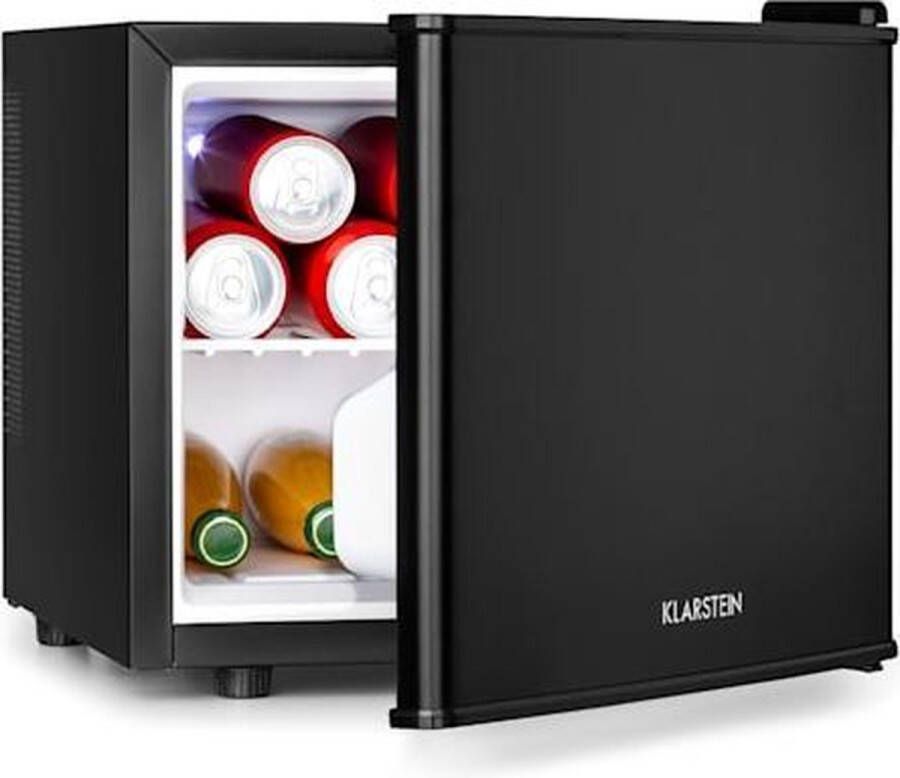 Klarstein Mini koelkast 17 liter Tafelmodel koelkast Barmodel koelkast 3 standen 2 niveaus 26 dB