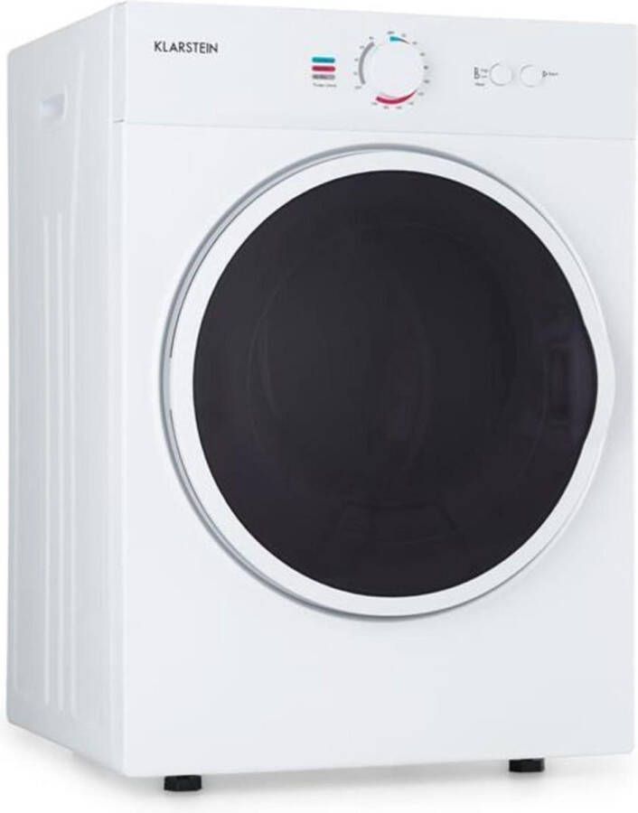 Klarstein Jet Set Wasdroger 1020W 3kg capaciteit Voorlader Vrijstaand 2 warmtestanden
