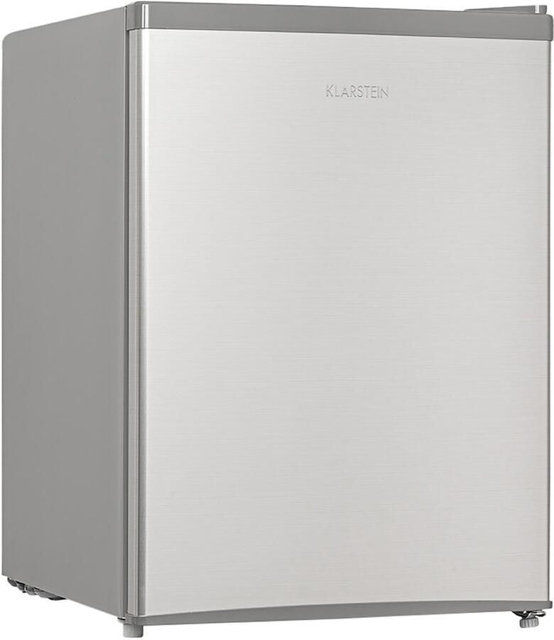 Klarstein Cool Kid Getränkekühlschrank Mini Kühlschrank Mini Bar 66 Liter Volumen 109 kWh Jahr freistehend 45 x 63 x 51 cm (BxHxT) 42db grau Edelstahl gebürstet – geschikt voor thuisfitness en sportschoolgebruik duurzame constructie eenvo - Foto 2