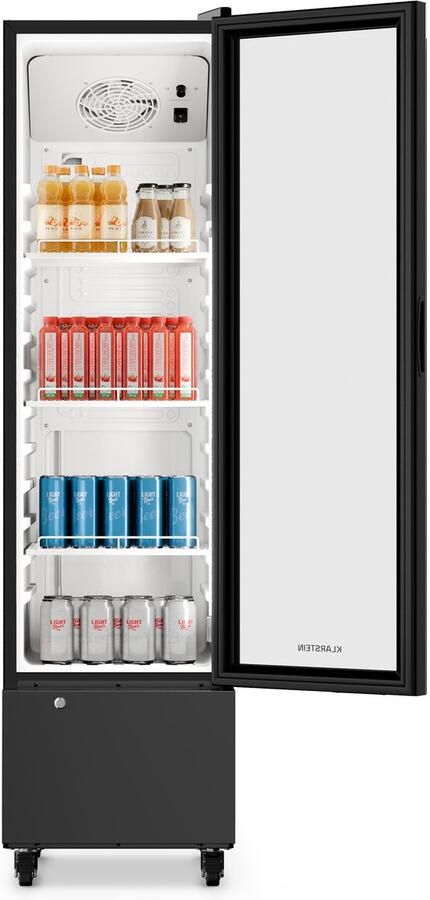 Klarstein GrandCooler Horecakoelkast 180 L – Drankkoeler met LED-verlichting (wit blauw) Instelbare temperatuur 0–10 °C 3 schappen