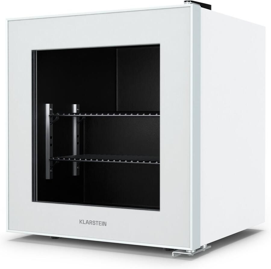 Klarstein IceAge 36 Mini Gefrierschrank 36 L Einstellbare Temperatur 0 bis 18 °C Energieeffizient LED Innenbeleuchtung Kompakt & Stilvolle Glastür Kleine Gefriertruhe Weiß – geschikt voor thuisfitness en sportschoolgebruik duurzame constructi - Foto 2