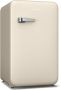 Klarstein Audrey Evo Retro Kühlschrank 112L Freistehend Ohne Gefrierfach Leise 40 dB Wendetür Verstellbare Füße 0–10 °C Thermostat Creme – geschikt voor thuisfitness en sportschoolgebruik duurzame constructie eenvoudig te monteren ideaal vo - Thumbnail 1