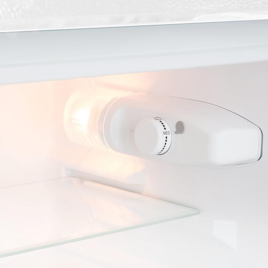 Klarstein Koelkast Big Daddy met vriesvak koel-vriescombinatie stille koelkast LED 87 liter: 61 liter koelgedeelte en 26 liter vriesgedeelte wit Vrijstaand Compact Mini Fridge Compact Koelkast Kleine Koelkast