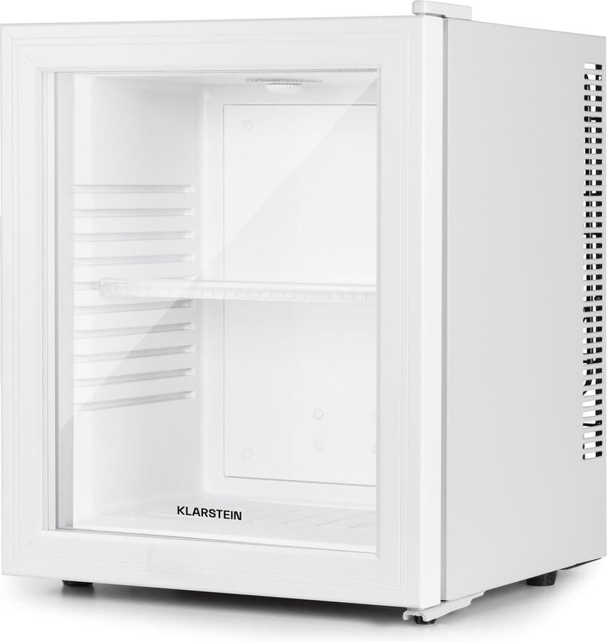 Klarstein Mini-Koelkast minikoelkast met glazen deur minikoelkast voor drankjes snacks en cosmetica kleine en stille koelkast verstelbare planken kleine huidverzorgingskoelkast 12-18 °C 23 liter Compact Mini Fridge - Foto 3