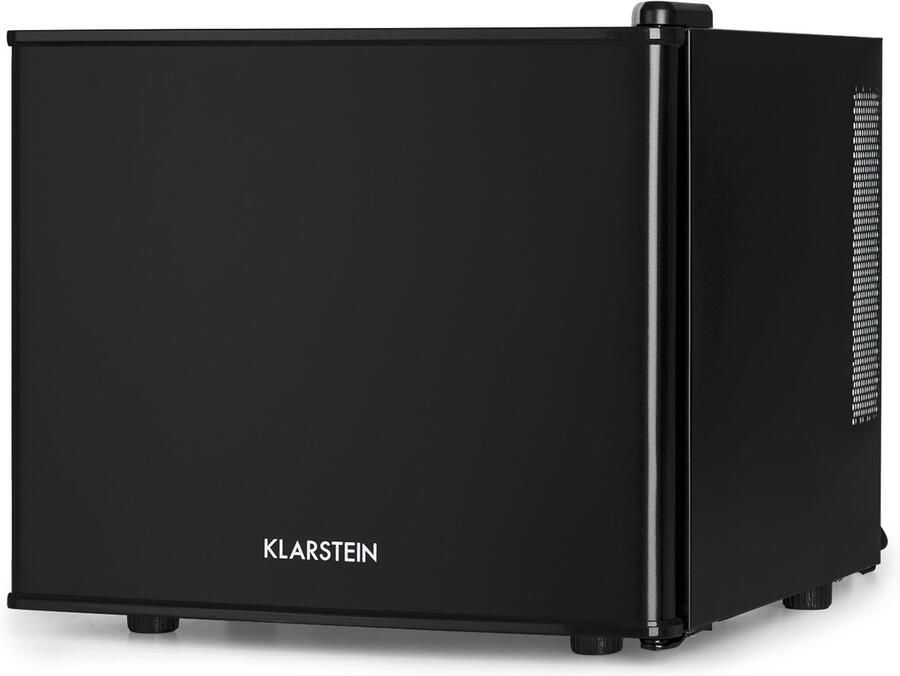 Klarstein Mini Koelkast Stil voor Kamer Camping & Cosmetica – Kleine Koelkast Geheim Verstopplek voor Drankjes & Snacks Geruisloze Minikoelkast Mini Koelkast 5-15 °C Minibar 17 L Zwart