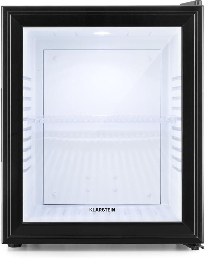 Klarstein Minibar Mini koelkast 3 Temperatuurniveaus volume: 30 Liter 23 dB Glazen deur Zwart Minikoelkast Stil Compact Verstelbaar Fluisterstil In Hoogte Verstelbaar Mini Fridge Hotelkoelkast Kleine Koelkast - Foto 4