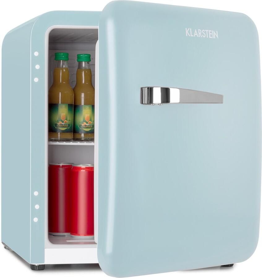 Klarstein Minibar minikoelkast voor kamers 48 ​​liter minikoelkast voor drankjes en cosmetica kleine en stille koelkast verstelbaar schap kleine huidverzorgingskoelkast 0-10 °C Mini Koelkast 48L Mini Fridge - Foto 1