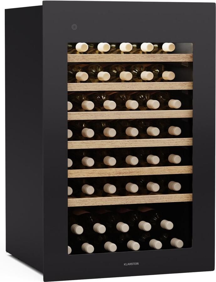 Klarstein Rhone 59 Uno WeinKoelkast 59 Flaschen 1 Zone 5-20 °C LED-Steuerung UV-Schutz Leiser Betrieb Zwart betrouwbare prestaties - Foto 10
