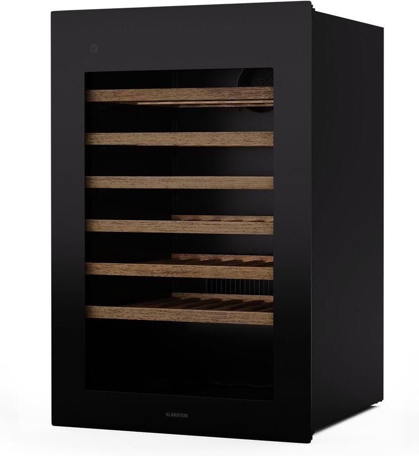 Klarstein Rhone 59 Uno WeinKoelkast 59 Flaschen 1 Zone 5-20 °C LED-Steuerung UV-Schutz Leiser Betrieb Zwart betrouwbare prestaties - Foto 7