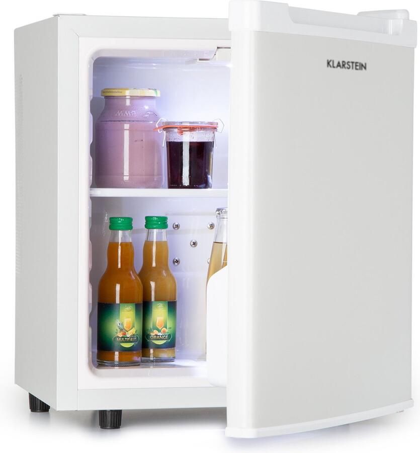 Klarstein Silent Cool koelkast minibar 30 Liter volume Arctic-Fox Cooling Wit
