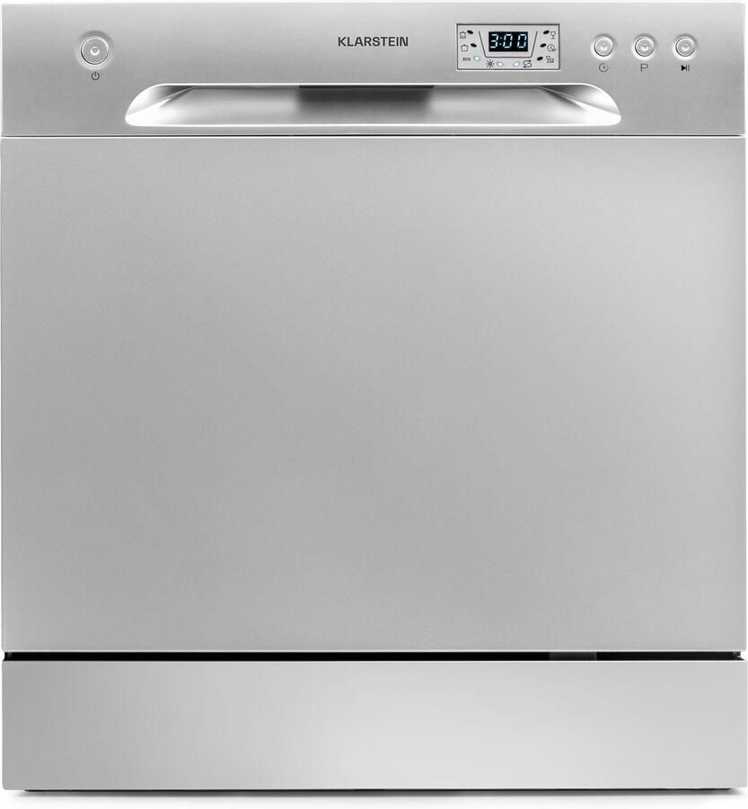 Klarstein Vaatwasser Mini voor 8 Couvert Stille Kleine Vaatwasser met 6 Programma s Tafelmodel Vaatwasser voor Thuis Kantoor en Camping Mini Vaatwasser met Wateraansluiting Vaatwasmachine Mini-Vaatwasser 8 Maatgedekken 49 dB 45 cm 1620W - Foto 2