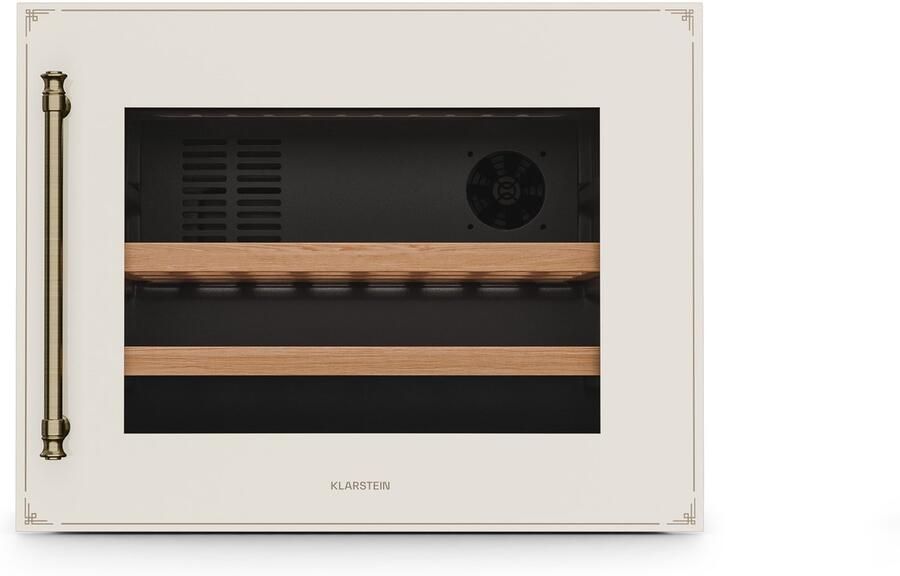Klarstein Vinsider Victoria 28 Weinkühlschrank – 28 Flaschen 1 Zone 5–20°C Touch Bedienung LED Vibrations en UV Schutz einbaufertig leise cremefarben – geschikt voor thuisfitness en sportschoolgebruik duurzame constructie eenvoudig te monte - Foto 2