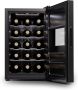 Klarstein vrijstaande wijnkoelkast 1 zone drankkoelkast klein kleine wijnkoelkast wijn koelkast klein met glazen deur indoor outdoor flessenkoelkast wine fridge 15 flessen - Thumbnail 2