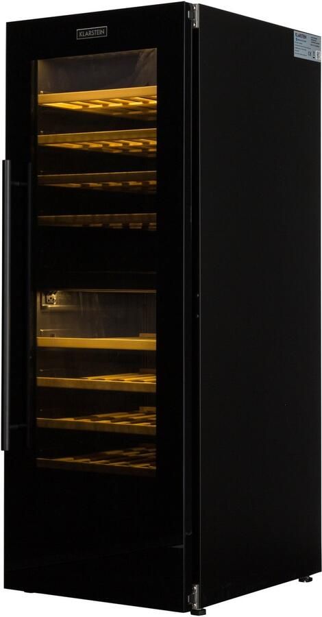 Klarstein Weinkühlschrank Getränkekühlschrank Schmal 2 Zonen Kühlschrank met Glastür Getränkekühlschränke Freistehend Weinkühlschrank Klein Weinkühlschränke met UV Schutz 5 20°C 77 Flaschen – geschikt voor thuisfitness en sportschoolgebruik d - Foto 3