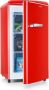 Klarstein Diepvriezer Laika 60 Liter Gesamtvolumen Thermostaat met 5 standen 0 tot 18 °C vrijstaand retro design rood Vrieskast Diepvrieskast voor Keuken 4-Sterren Compact Thermostaat Freezer Vrieskast Klein - Thumbnail 2