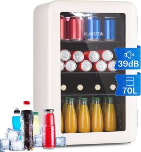 Klarstein PopLife 70 drankkoelkast koelkast 70 liter 0-10°C retro-design led