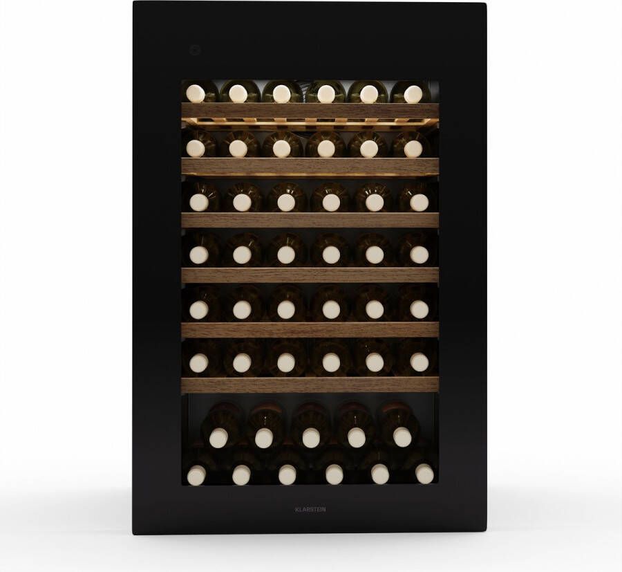 Klarstein Rhone 59 Uno Wijnkoelkast 59 Flessen Push-to-open Geruisloos Zwart - Foto 4