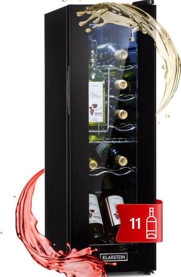 Klarstein Shiraz Wijnkoelkast Touch controlepaneel Compressiekoeling 41dB 5 tot 18°C led-binnenverlichting