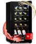Klarstein Weinkühlschrank 1 Zonen Getränkekühlschrank Klein Kleiner Weinschrank 53L Wein Kühlschrank Klein met Glastür Indoor Outdoor Flaschenkühlschrank Wine Fridge 5 18°C 15 Flaschen – geschikt voor thuisfitness en sportschoolgebruik duurzam - Thumbnail 1