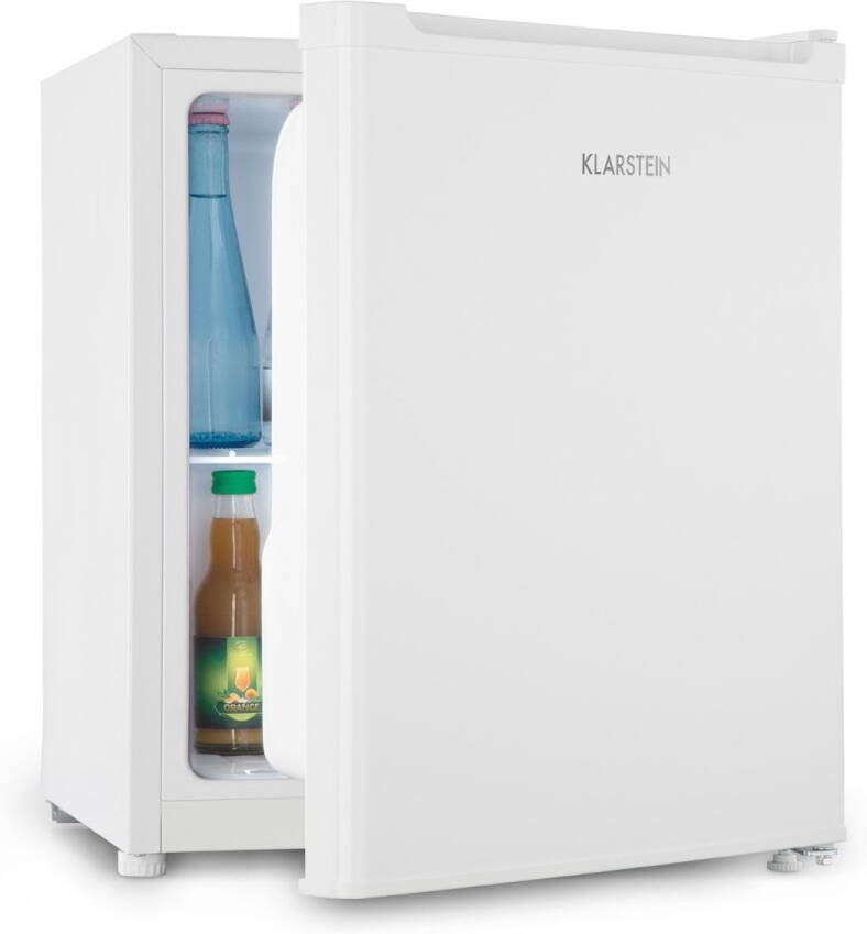 Klarstein Snoopy Eco Mini-koelkast met vriesvak 46 liter inhoud 4 liter vriesvak 41dB stil energiezuinig wit