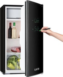 Klarstein Spitzbergen Uni Tafelmodel koelkast met beschrijfbare koelkastdeur en markeerstift