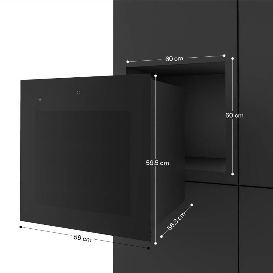 Klarstein Velaire wijnkoelkast met twee zones 36 flessen inbouw 5-22 °C touchbediening led uv-glas 41 dB minimalistisch design wijnkoeler