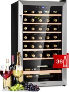Klarstein Vinamour 32 Uno wijnkoelkast 1 zone 95 liter 36 flessen 4-18°C touch