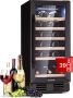 Klarstein Weinkühlschrank Freistehend Kleiner Getränkekühlschrank Schmal 1 Zone Weinkühlschrank met Glastür Indoor Outdoor Beersafe Kühlschrank Klein met UV Schutz 5 18°C 31 Flaschen – geschikt voor thuisfitness en sportschoolgebruik duurzame - Thumbnail 1