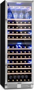 Klarstein Vinovilla Duo43 wijnkoelkast met twee zones 129 l 43 flessen 3-kleurige glazen deur