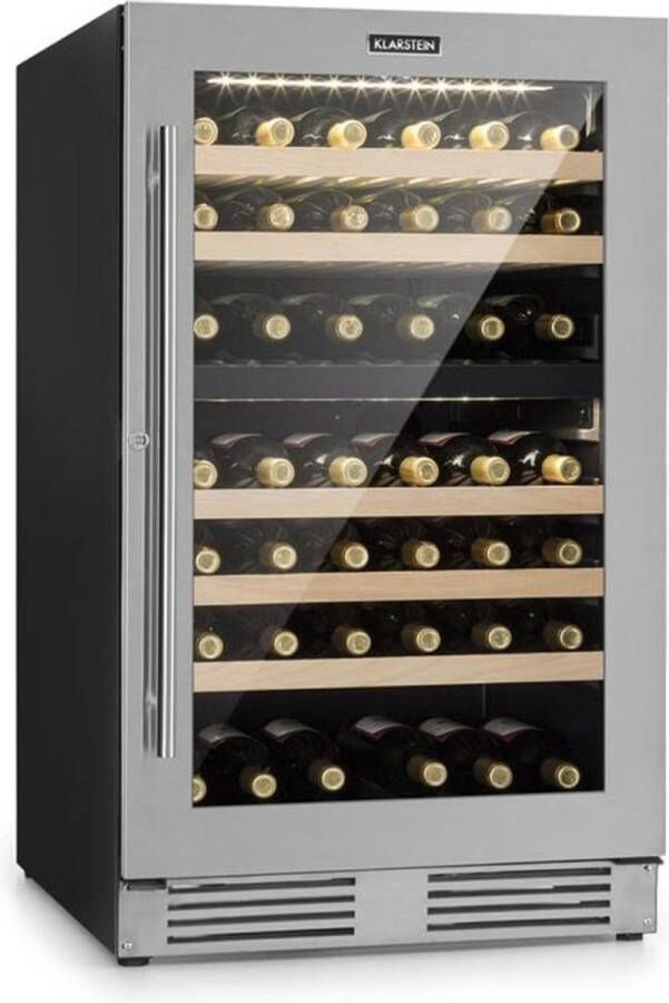 Klarstein Vinovilla 79 Built-In Duo wijnkoelkast 190 liter 79 flessen deur met 3-voudige beglazing - Foto 1