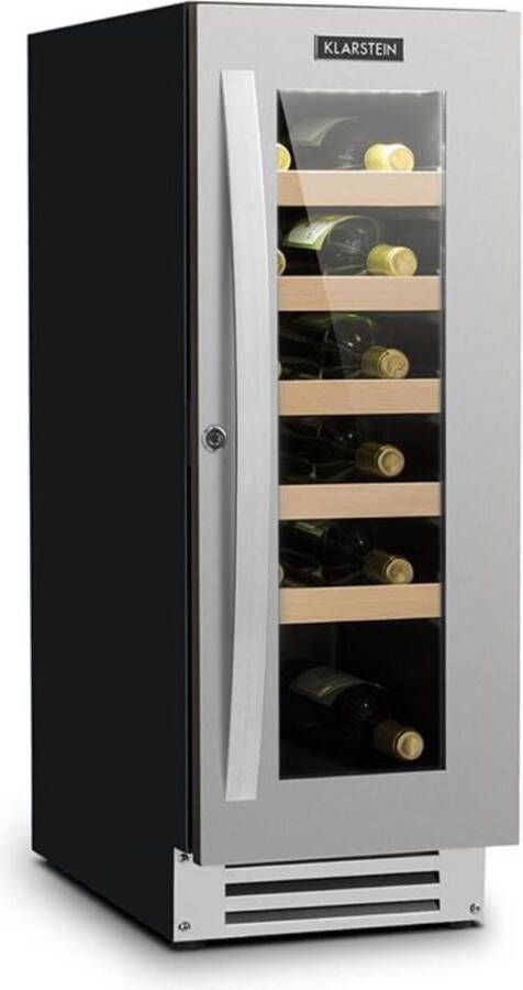 Klarstein Vinovilla Smart wijnkoelkast 50l 20 Flessen glazen deur roestvrij staal - Foto 1