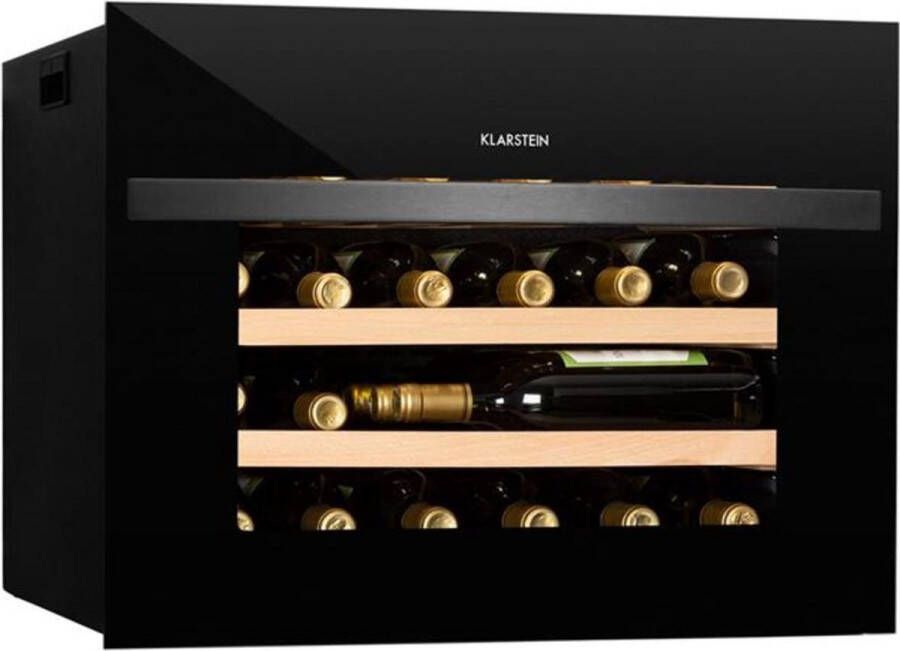 Klarstein Vinsider 24 Built-In Uno wijnkoelkast 51 liter 24 flessen een koelzone met ventilator en instelbare temperaturen tussen 5 und 20 °C - Foto 2