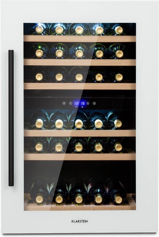 Klarstein Vinsider 41D Built-In Duo Quartz Edition Wijnkoelkast inbouw Wit