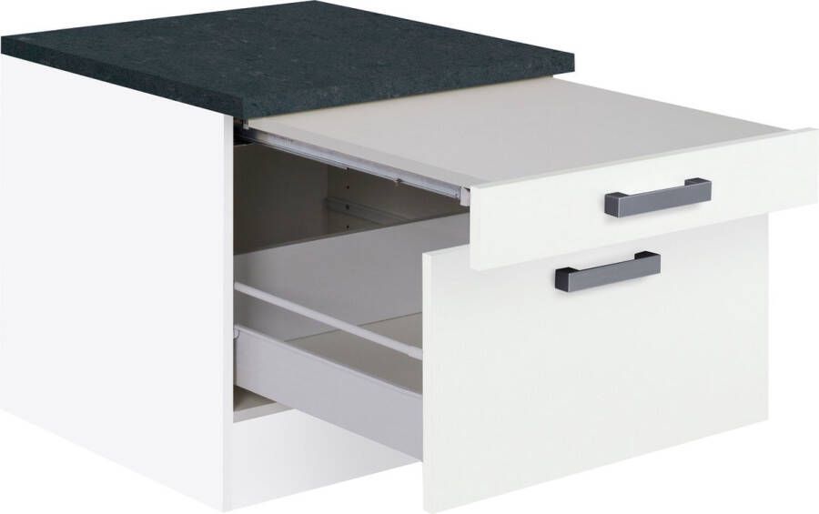 Klick Wasmachine verhoger Wasmachine sokkel Wasmachine verhoger met lade Wit