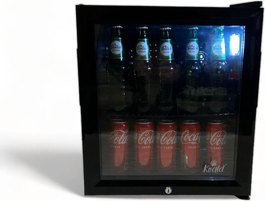 Koald SC52-BK-NL-KO Mini koelkast 52 Liter Horeca Met Glazen Deur Zwart - Foto 2