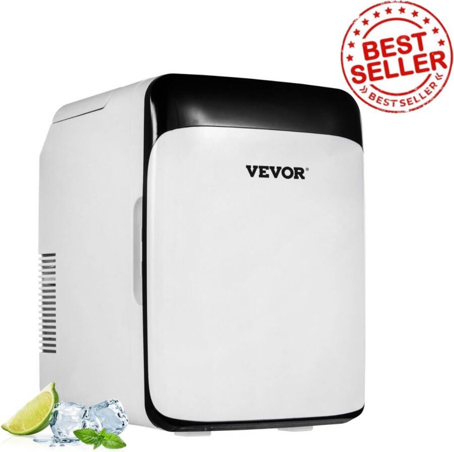 Kozoo Minibar koelkast Mini koelkast Bijzetkoelkast Makkelijk mee te nemen Warm & koel functie 10L Geschikt voor cosmetica Zwart - Foto 2