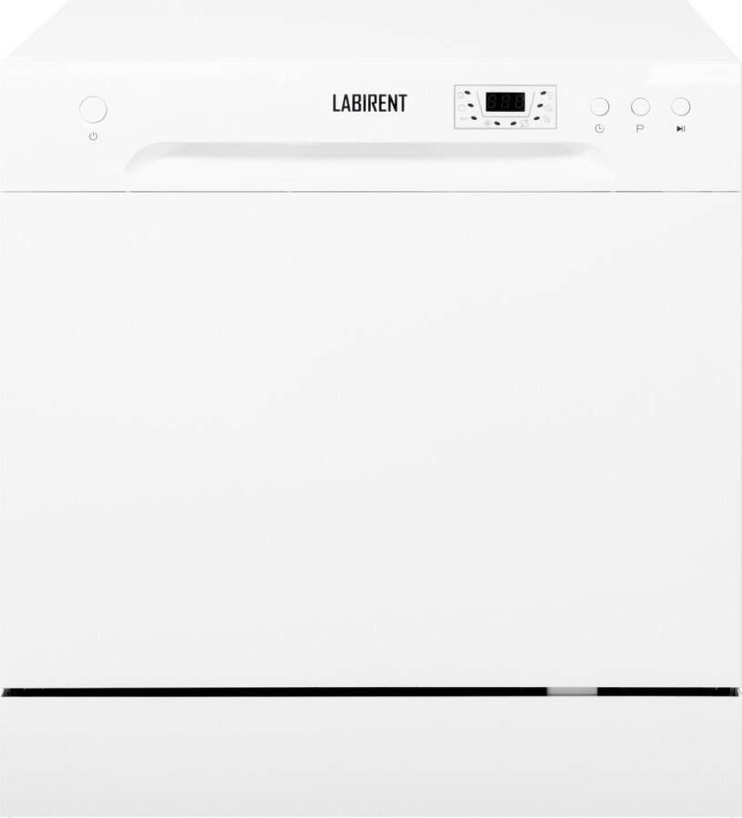 Labirent LMV8-7PZW1 Mini Vaatwasser 8 Couverts 7 Programma s 3 Jaar Garantie Kleine Vrijstaande Afwasmachine Wit - Foto 3