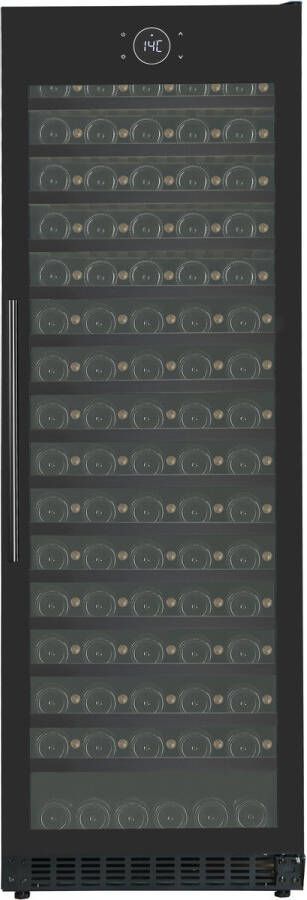 Le Chai LMN1820F Vrijstaande wijnkoelkast voor 182 Flessen Zwart glas 1 zone Geventileerde koeling Temperatuuralarm Witte LED-verlichting Energieklasse F Geluidsniveau 39 dB Inhoud 424 L - Foto 2