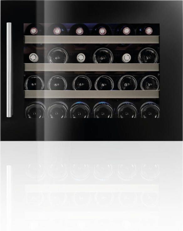 Le Chai LMN245 Inbouw wijnklimaatkast 1 zone Zwarte glasdeur 24 flessen Stil (37 dB) Anti-UV Anti-vibratie