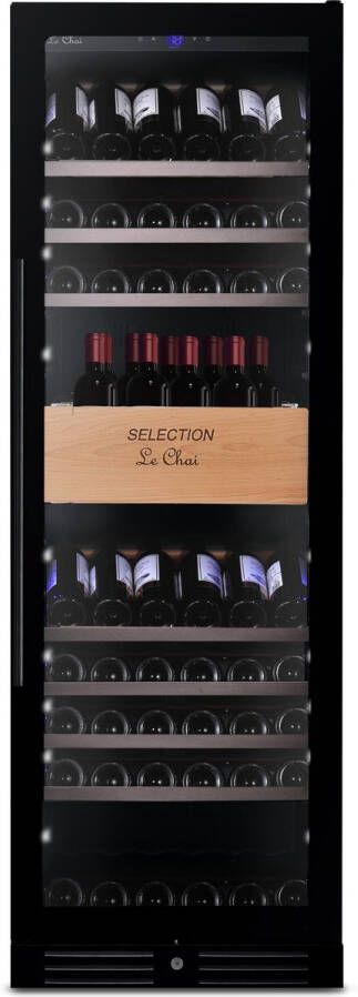 Le Chai PRO LMN1185 1 Temperatuur 5 tot 180°C 118 Flessen zwart Lade voor 30 Flessen rechtopstaand: ideaal voor Horeca Slot 7 schuifplateaus (2 met mogelijke presentatiestand)