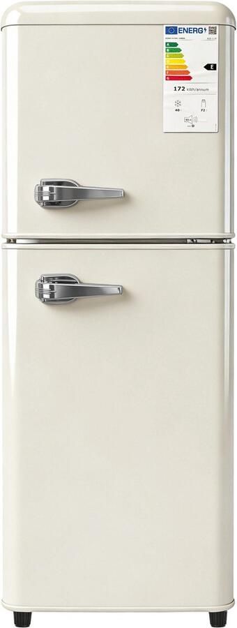 Learnlogic Koelkast 112 liter compact dubbeldeks koel vrieskast voor thuis keuken kantoor gebruik