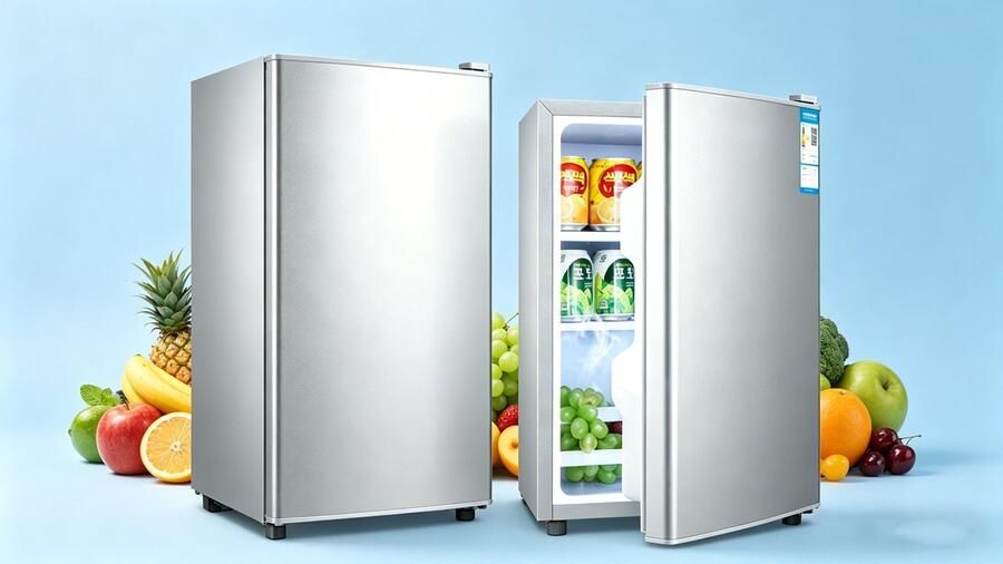 Learnlogic Mini koelkast 29 liter enkel koel zonder vriesvak compact zilver voldoende opslag voor drankjes en snacks op kantoor slaapkamer studentenkamer stabiele gelijkmatige koeling zonder ruimteverlies