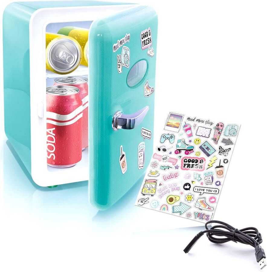 Lexium Store Lexium Mini Fridge for Drinks Kleine Koelkast Mini Koelkasten Minibar Mini Fridge Mini Koelkast Mini Koelkastje