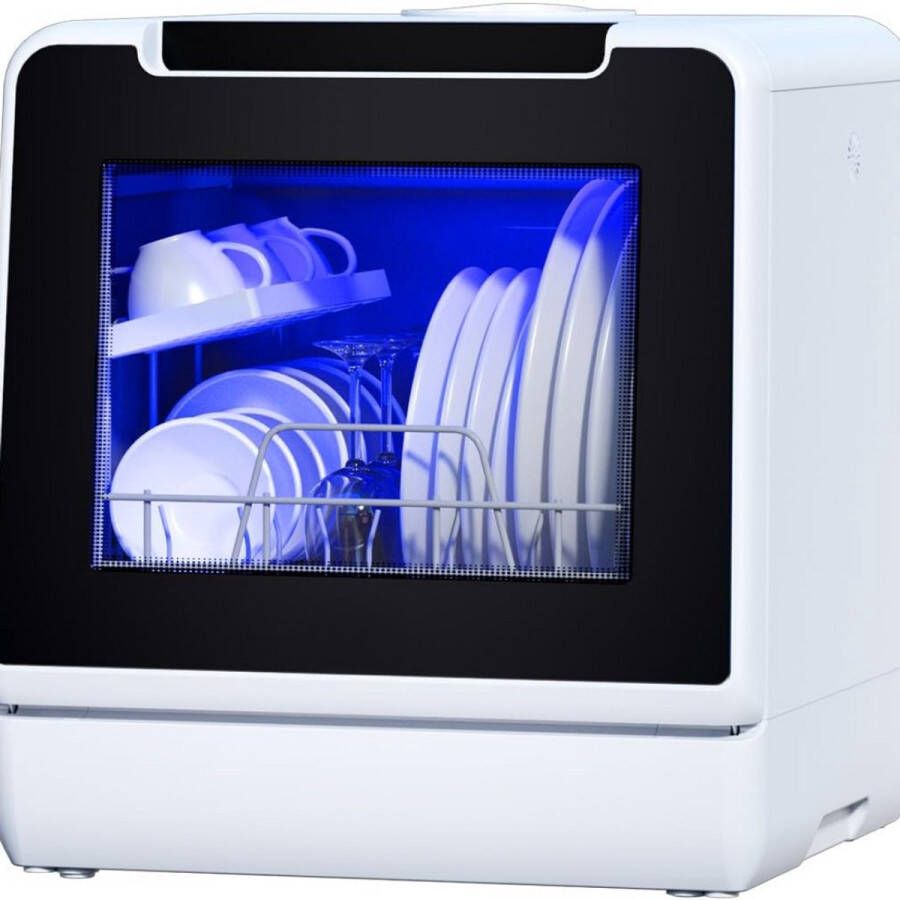 Lexium Store Lexium Mini Vaatwasser Vrijstaande vaatwasser Campingvaatwasser Afwas Afwasmachine Vaatwasser Handig Makkelijk voor op de camping of thuis