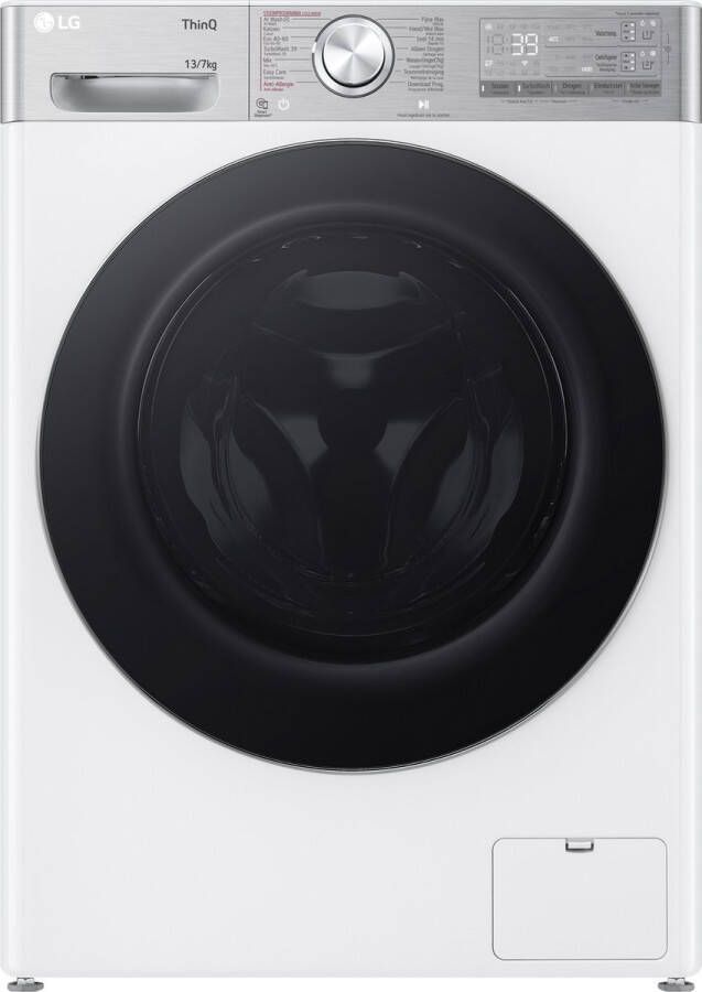 LG F4DR9537S2W A-20% 13 kg Was- droogcombinatie met TurboWash™ 39 Slimme AI DD™ motor EzDispense™ Hygiënisch wassen met stoom ThinQ™